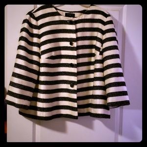 Black and cream striped jacket